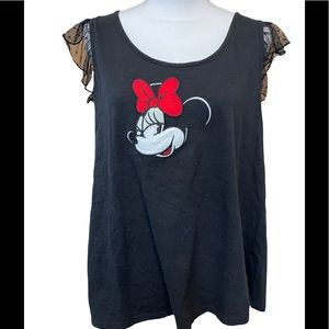 BLACK MINI MOUSE TOP IN SIZE XL
